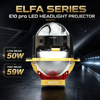VAHID Nouveau Kit de Rénovation et de Mise à Niveau de Phares de Voiture Universel 3.0 Pouces Bi-LED à Lentille de Projecteur, Faisceau Haut/Bas, 9300LM, 12V, 60W, LHD/RHD