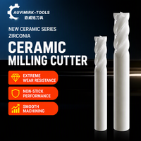 Fraise en céramique de zircone 8 mm 4F pour acier trempé, alliage à base de nickel