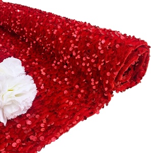 Rts Cổ Sáng Bóng Lấp Lánh Long Lanh Màu Trắng Sequins Ren Vải Căng <span class=keywords><strong>Payette</strong></span> Sequin Nhung Vải Cho Thời Trang Ăn Mặc Của Sân - Product Image 4