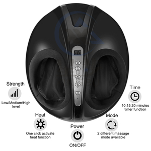 Mini masajeador de pies Shiatsu eléctrico con calor y vibración Máquina de masaje de pies de circulación sanguínea dirigida - Product Image 2