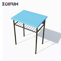 Table et chaise en plastique coloré pour les étudiants, ensemble de table et chaise colorés, meubles scolaires, chaise de bureau