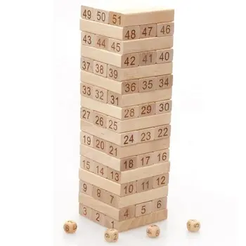Juego de torre de madera gigante de bloques Jumbo de Oppling, venta al por mayor