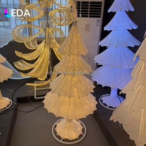 LEDA Large Illuminated Fabric LED Christmas Tree Glowing Xmas <b>Prop</b> for Wedding <b>Stage</b> Mall Commercial Holiday Decoration - Product Image 4