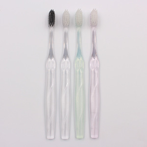 แปรงสีฟันขนนุ่มด้ามจับทำจากฟางข้าวแบบใส ย่อยสลายได้ ขนาด 18.9 ซม. สำหรับใช้ในบ้าน - Product Image 3
