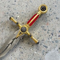 Espada Masónica Medieval Popular de 101 cm y 1.25 kg para Colección de Cosplay