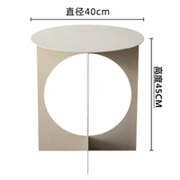 Table basse moderne minimaliste en acier inoxydable, mobilier de maison pour petits salons, style industriel en métal, design créatif