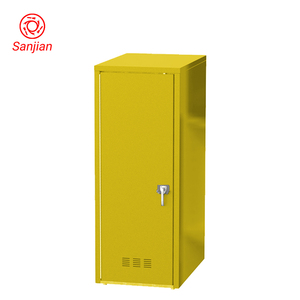 Caja de Almacenamiento para Bicicletas Impermeable de Acero, Vertical, Amarilla, de Una Puerta, la Más Popular en Europa - Product Image 6