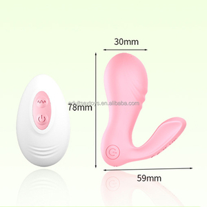 USB-Aufladbarer Silikon-Vibrator in Rosa Hasenform mit Kabelloser Fernbedienung, Mini-Bullet-Vibrator mit Doppelkopf für Frauen und Paare - Product Image 5