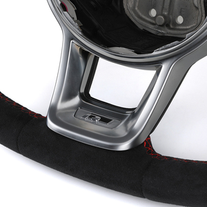 Volante Deportivo de Cuero Semiperforado Línea R para VW Golf 5 6 7 R MK5 MK6 MK7 Tiguan Polo Passat CC GTI - Product Image 5