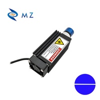 Module laser bleu haute puissance compact à focalisation réglable 450 nm avec faisceau fin 300 mW 500 mW 1000 mW pour positionnement industriel