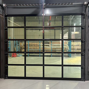 Puertas Seccionales de Garaje de Vidrio Transparente de Alta Calidad, Irrompibles, con Marco Anodizado, Económicas, con <span class=keywords><strong>Puerta</strong></span> de <span class=keywords><strong>Paso</strong></span> - Product Image 5