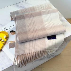 Sciarpe in Cashmere per Uomo, Fine Lana Merino Australiana, Poliestere, Motivo a Quadri Verde e <span class=keywords><strong>Giallo</strong></span>, Sciarpa Invernale Calda e Spessa, Scialle per Donna - Product Image 3