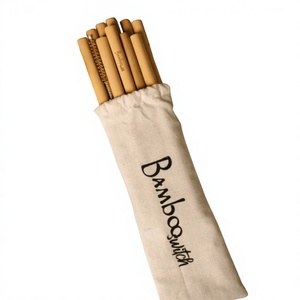 Pailles en bambou sans plastique, longueur personnalisée, pour café, restaurant, hôtel, service de boissons, vente en gros - Product Image 6
