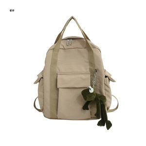 Sac à dos en toile de coton de style national, sac de voyage antivol avec fermeture éclair, sac à dos en toile imperméable personnalisé pour femme, sac de week-end - Product Image 1