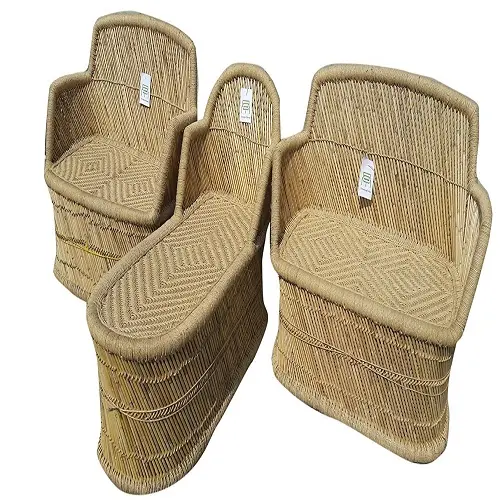 Set di divani reclinabili in vimini in Rattan di canna di bambù durevole di migliore qualità con sedia lunga per lettino da giardino a bordo piscina