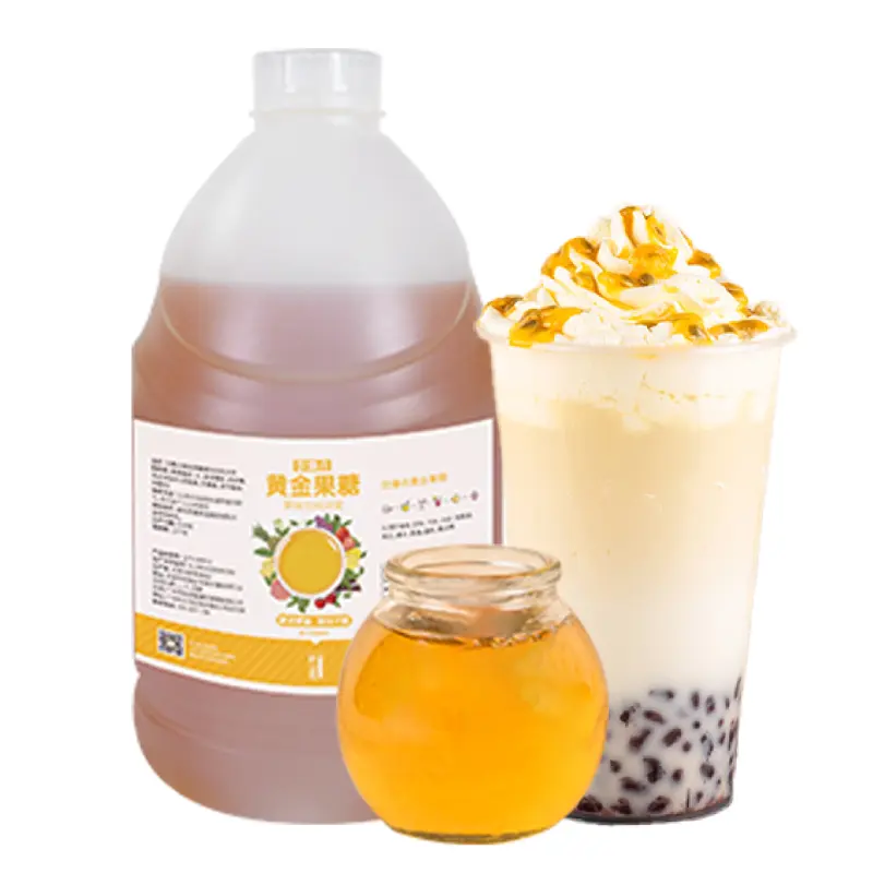 Único mejor alta calidad 5KG fragancia de caña de azúcar dulce regusto azúcar dorado fructosa jarabe de maíz jarabe de fruta para té de burbujas