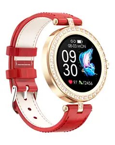 New Design S28 Smart Watches Diamond Face Health Monitoring Sports Data Recording Luxury Watch Women Smartwatch S28