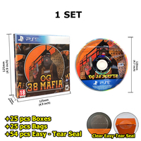 Sachets Mylar 3,5g pour CD/DVD, refermables, anti-odeur, avec fermeture éclair, kit d'emballage en boîte, découpés, holographiques, qualité alimentaire