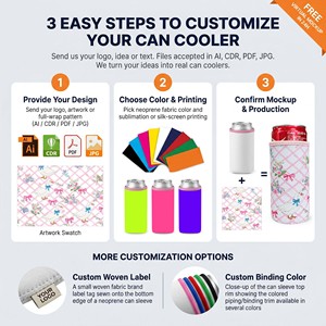 Regali Promozionali Personalizzati, Portabevande in Neoprene di Moda e Durevole, Logo Personalizzato, Riutilizzabili, Isolanti per Birra con Sublimazione - Product Image 6