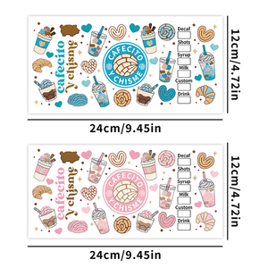 16Oz Transparent DTF UV Stickers Durable Waterproof Crystal Clear 3D UV DTF Decals UV DTF <strong>Transfer</strong> Sticker for Glass Bottle - Product Image 3