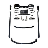 Kit carrosserie style MP noir brillant effet fibre de carbone pour BMW Série 7 G70 2023 2025 M760, kit carrosserie OEM