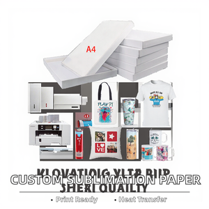 YMD A4 High Quality Paper Sublimation Film Digital Printing for Custom Heat Transfer Printing Size Logo for Clothing Cups