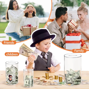 Salvadanaio in acrilico per adulti e bambini e ragazzi e ragazze salvadanaio per risparmiare e conservare le monete in contanti devono essere aperte - Product Image 3