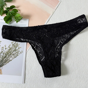 Nhà máy cung cấp Châu Âu và Mỹ phụ nữ thoáng khí sexy đồ lót eo thấp ren t trở lại G-<span class=keywords><strong>string</strong></span> thongs quần lót - Product Image 4