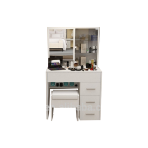 <span class=keywords><strong>Meuble</strong></span> de chambre à coucher <span class=keywords><strong>blanc</strong></span> de style moderne, <span class=keywords><strong>coiffeuse</strong></span> pas chère avec miroir et tiroirs pour le salon - Product Image 1