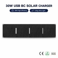 Panneau Solaire Portable Pliable en Gros 15W 30W 60W Chargeur USB pour Camping et Alimentation de Secours d'Urgence