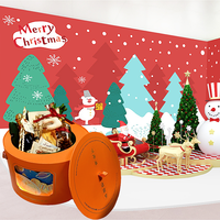 Caja de embalaje de regalo de cilindro de luz LED giratoria inteligente de cartón Boutique con manejo de impresión de recubrimiento UV de laminación mate en relieve