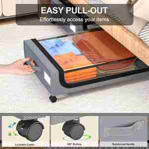 Caja de almacenamiento de tela plegable de paja plegable de tres capas Jiahao - Product Image 1