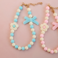 Collier pour animaux de compagnie Macaron, collier pour chat et chien, nœud, perle, bijoux, collier à fleurs