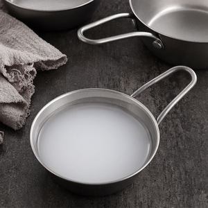 Bol à vin de riz en acier inoxydable avec poignée, vaisselle de camping, bol de service chaud/froid, ensemble de vaisselle de couleur unie - Product Image 2