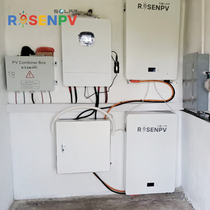 Sistema Solar ROSEN de 10kw con Interruptor de Energía ATS, Panel Solar de Vidrio Doble de 620W y Monitoreo por Aplicación Móvil para Uso Doméstico Fuera de la Red - Product Image 3