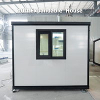 Casa Prefabricada de 10 pies con Acabado Brillante y Ventana Panorámica para Campamento de Lujo, Alquiler Vacacional Escandinavo