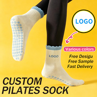 Vente en gros personnalisée, chaussettes de Pilates, chaussettes de yoga, chaussettes de sport, sur mesure basées sur des images