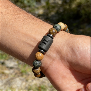 Nuevo Diseño, Pulsera de Piedras Naturales de los 12 Signos del Zodiaco, Ojo de Tigre Amarillo, Piedra de Hígado Negra, Joyería de Moda, Brazalete, Regalo - Product Image 2