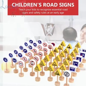 Juguete Educativo <span class=keywords><strong>de</strong></span> Señales <span class=keywords><strong>de</strong></span> Tráfico <span class=keywords><strong>de</strong></span> Madera, Símbolo Vial para la Cognición, con Base <span class=keywords><strong>de</strong></span> Madera, Accesorio <span class=keywords><strong>de</strong></span> Enseñanza para el Aprendizaje Temprano <span class=keywords><strong>de</strong></span> Niños - Product Image 5