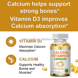Ausreson OEM <strong>Calcium</strong> Softgel Health Care <strong>Products</strong> Supplement <strong>Vitamin</strong> D3 Soft Capsule <strong>Calcium</strong> with <strong>Vitamin</strong> D3 Capsule - Product Image 3