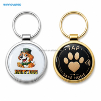 Etiqueta de Identificación Programable con Código QR y URL Personalizados, Etiqueta de Collar con Logotipo Personalizado, Etiqueta NFC de Epoxi para Mascotas