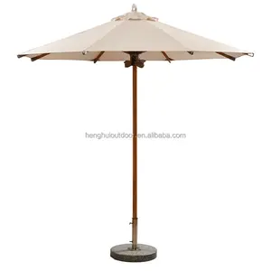 Outdoor rain and wind protection beach sun garden umbrella supplier Patio seaside Hotel resort beach umbrellas sunshade & bases