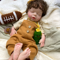 Poupée Reborn réaliste de 18 pouces pour photographie de bébé fille, en silicone solide, non toxique, souple, vente en gros, coiffure personnalisée, jeu de rôle
