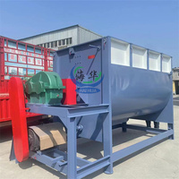 Bestverkochte Horizontale Mixer 1 Ton/uur 380V Hoge Veiligheid voor Fijn Zand-Houtpoeder/Fruit/Groenteafval/Soja Voeder
