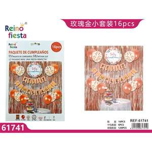 Oro rosa 16pc palloncino in lattice decorazioni per feste di compleanno forniture per feste di laurea e ringraziamento - Product Image 1