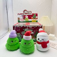 Ensemble de jouets squishy de Noël, jouets sensoriels à remontée lente sur le thème de Noël, jouets anti-stress, cadeaux de Noël pour enfants