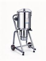 Hacheur alimentaire commercial QS832 32L, coupe-aliments en acier inoxydable 1500W avec roues pour restaurant