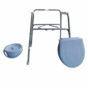 Cạnh giường ngủ commodes gấp <span class=keywords><strong>commode</strong></span> ghế nhà vệ sinh di động phân cho người già tàn tật mang thai - Product Image 3
