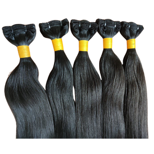 ผมชาวอินเดียแบบไม่ผ่านกระบวนการผมคนแท้เรมี่ผมตรงแบบเส้นเดียว - Product Image 4