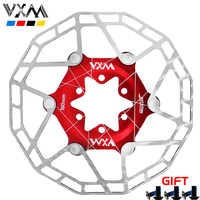 Vxm Fiets Schijfrem Drijvende Rotor Pads Rvs 160Mm Super Licht Mtb Remschijf Remschijven Met 6 Bouten voor Mtb Bike